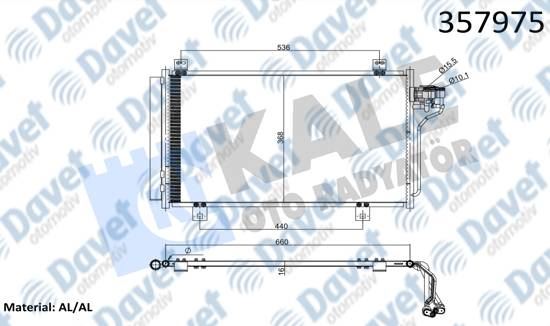KALE 357975 Kondenser Mazda 3 1.5 2.0 13-  ####